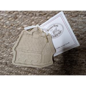 Vintage Brown Bag Gingerbread House Cottage Christmas Cookie Art Mold New!